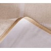 Vinylla Grid Pattern Beige Easy Wipe Clean Vinyl Tablecloth, 140