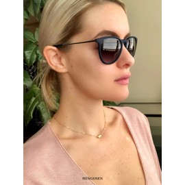 HENGOSEN Vintage Polarized Sunglasses for Women Men Round Classic Retro Women Sunglasses UV Protection Lens (Gradual Grey/Grey/Gradual Brown)