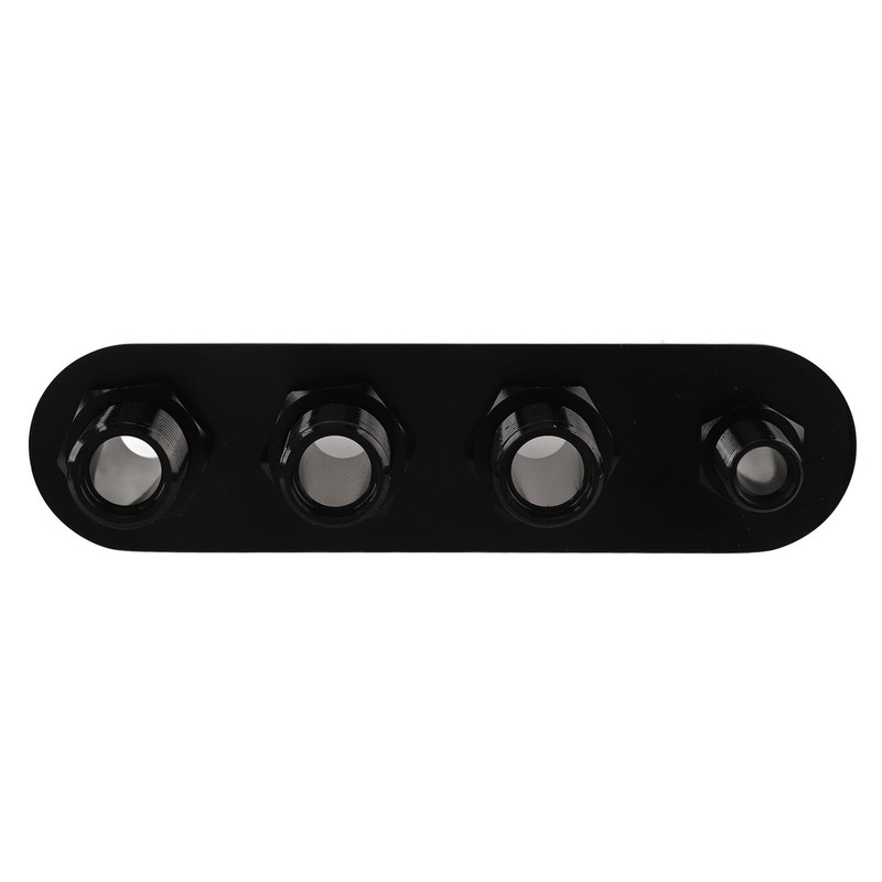 AC Bulkhead Billet Aluminium Alloy Universal 4 Ports Air Conditioning