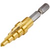 TRUSCO NMS-13G Hex Shaft Step Drill, 2-Blade Titanium Coating, 0.2