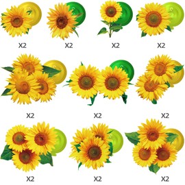 30 Pieces Sunflower Hanging Swirls Decorations Sunflower Party Supplies Sun Flowers Party Foil Swirls Ceiling Wall Decor for Sunflower Themed Party Baby Shower Birthday Party Favor Supplies
