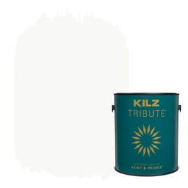 KILZ TRIBUTE Paint & Primer, Interior, Matte, Ultra Bright White, 1 Gallon