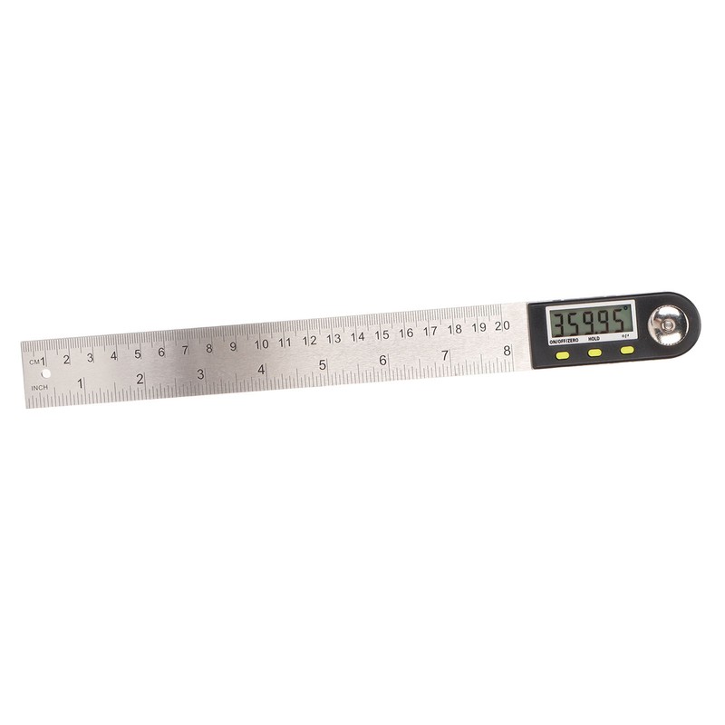 Digital Angle Ruler 200mm 0 to 360 Degree Stainless Steel