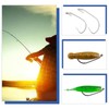 ECSiNG 20 Piece Fishing Hook Set with Twist Lock Floating