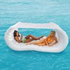 Comfy Floats Inflatable Pool Couch - White Pool Float, Floating