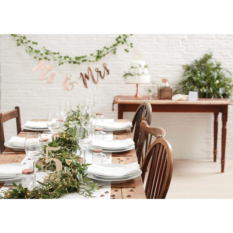 Ginger Ray Best Day Ever Rose Gold Paper Wedding Napkins