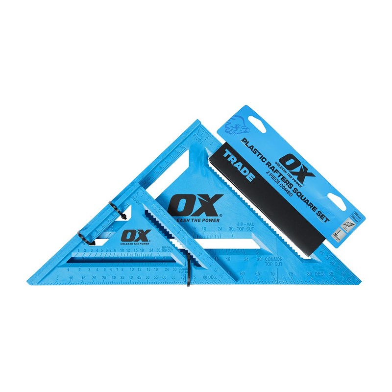 OX Tools Trade Roofing Plastic Rafters Square Set -180mm &