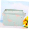 LABRIMP Flamingo Fabric Storage Bins with Handles Foldable Organizer for