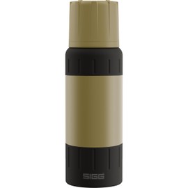 SIGG Insulated Water Bottle - Alpine Star Caramel Sand Thermos Flask with Cup - 15 Pieces Hot, 56 Pieces Cold - Compact & Robust - Leak-Proof - BPA Free - Outdoor, Camping & Hiking - Beige - 0.5 L