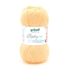 Gründl Wool 3458-01 Yarn, White, Approximately 150 m