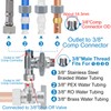 YUHX Brass Angle Stop Add-A-Tee Valve for TOTO Washlet Bidet
