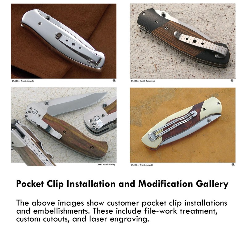 EZSMITH (Model 23x Universal Pocket Clip - (Satin Finish) -
