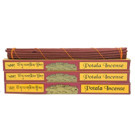 DharmaObjects 3 Box Original Potala Tibetan Traditional Incense (Large 60 Sticks)