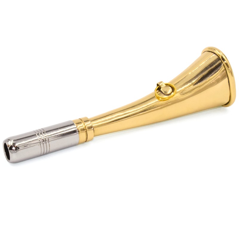 Hunting Horn Fog Horn 16 cm Polished Brass