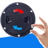 2 Pcs Boat Hatch,4 Inch Black Circular Non Slip Inspection