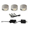 Commercial Electric LED Sandblasted Aluminum Under Cabinet Mini Puck Light