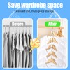 OWLMATE Pack of 80 Clothes Hangers, Space-Saving, Space-Saving Hangers, Connection