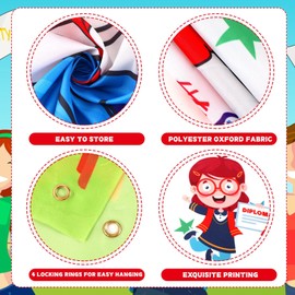 MOUNTCLI Kindergarten Door Cover Kindergarten Graduation Decorations 2025, Preschool Door Banner Congrats Graduate Class of 2025 Preschool Graduation Decor for School Classroom Party Supplies