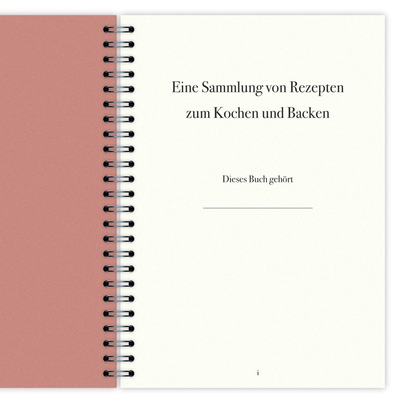 etmamu 742 Recipe Book A5, 102 Pages, for Writing Yourself,