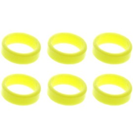 LSTYLE Dart Flight Accessory: L-Ring Inserts for Flight-L with Slot Lock - Yellow