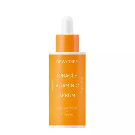 Dewytree [듀이트리] 미라클 비타민C 세럼 40ml 광채비건 탄력 광채 미백 주름개선 [[단품] 미라클 비타민C 세럼] [Duittree] Miracle Vitamin C Serum 40ml Brightening Vegan Elasticity Brightening Whitening Wrinkle Improvement [[Single Item] Miracle Vitamin C Serum]