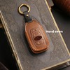 OLLEN Screws-Free Premium Leather Key Fob Cover, Fit for Subaru