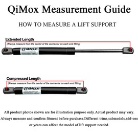 QiMox Qty (2) QiMox Liftgate Rear Hatch Struts Lift Supports Shocks Compatible With Acura MDX 2007 to 2013 74820STXA21,74820STXA22,PM1108, SG226026