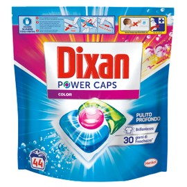 Dixan Power Caps Color, Detersivo Lavatrice in Capsule, Confezione da 44 PZ
