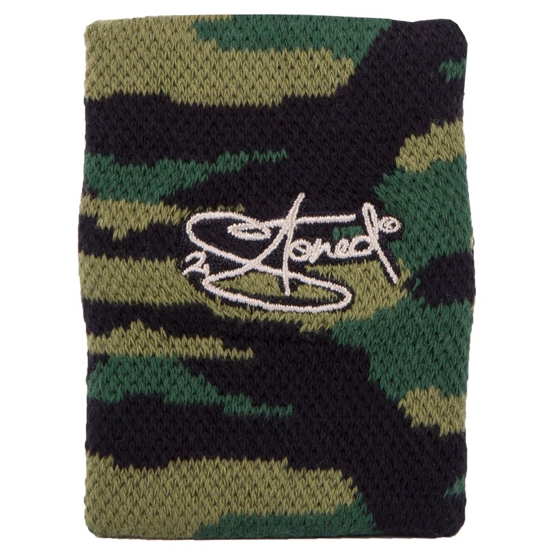 2Stoned Original Sweatband XL 10 cm in Camo with Embroidery