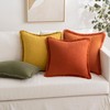 MIULEE Set of 2 Fall Linen Throw Pillow Covers Decorative