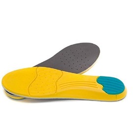 [Heal foot] Anatomical ergonomic insole with a moderate rise of 0.4 inch (1 cm) - yellow