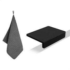 watchget Espresso Tamping Mat, Coffee Tamper Mat, Black Food Grade Silicone Pad, 8Inch X 6Inch Coffee Tamping Mat, Portafilter Mat For Barista, Upgrade Dustproof Waterproof and Heat Resistant