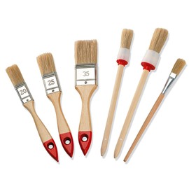 Color Expert 82620599 6 Piece Brush Set Light Bristles 20/25/35 mm