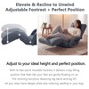 FLOGUOR Adjustable Floor Gaming Chair for Adults with Armrests &
