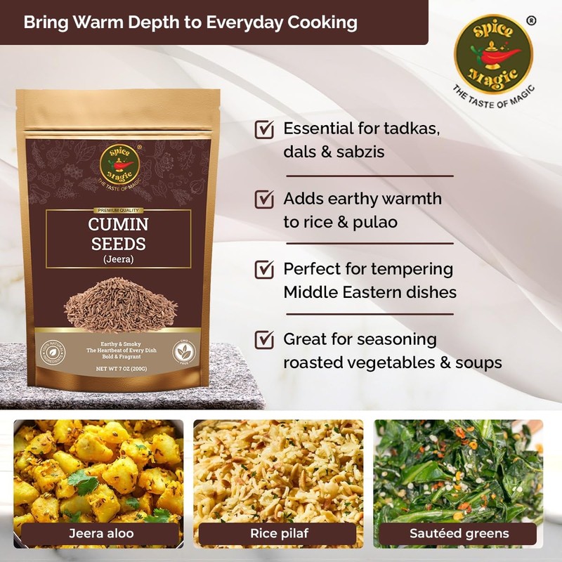Spice Magic Cumin Seeds I 7 Oz (200 g) I