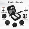 Black Hard Wireless Travel Case with Mesh Pocket, Magnetic Charging