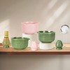 MestectPET Matcha Bowl with Spout, Matcha Stirrer and Stand, Matcha