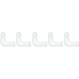 Audiofan Hose Tube Fittings L Shape Joint Diameter 0.3 inch (8 mm) Set of 5