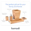 Bamodi Bamboo Bathroom Decor Set - 5-Piece Aesthetic Decorative Accessories