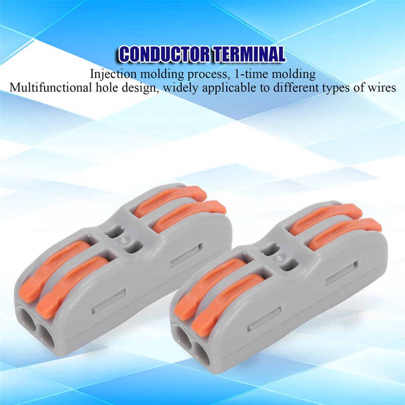 50Pcs Conductor Terminal Quick Compact Soft Hard Wire Connectors Industrial