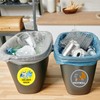 Set of 6 Waste Separation Stickers, Scratch- and Weatherproof, Finest