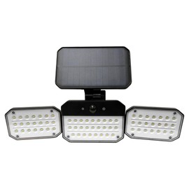 Power By GoGreen Beacon Solar Flood Light - 600 Lumens - 3 Motion Sensor - Stake Attachment Included - Solar Rechargeable