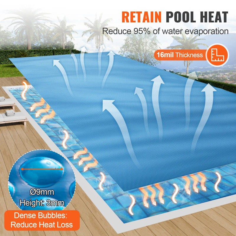 Sunrise Solar Pool Cover 28 X 14 Ft 16 Mil