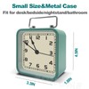 Retro Small Alarm Clock, Silent Quartz Movement with Night Light,