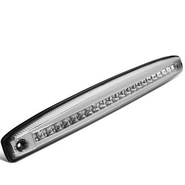 Auto Dynasty Chrome Housing Full LED Rear Center Tailgate Lamp Brake Light Compatible with 03-06 Dodge Ram Truck 2500 3500