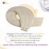 Moresoo Tape Extensions Echthaar Blond, Invisible Tape in Extensions 35cm