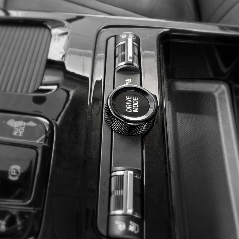 JUIVEEL Aluminum Car Gear Control Knob Cover Drive Mode Gear