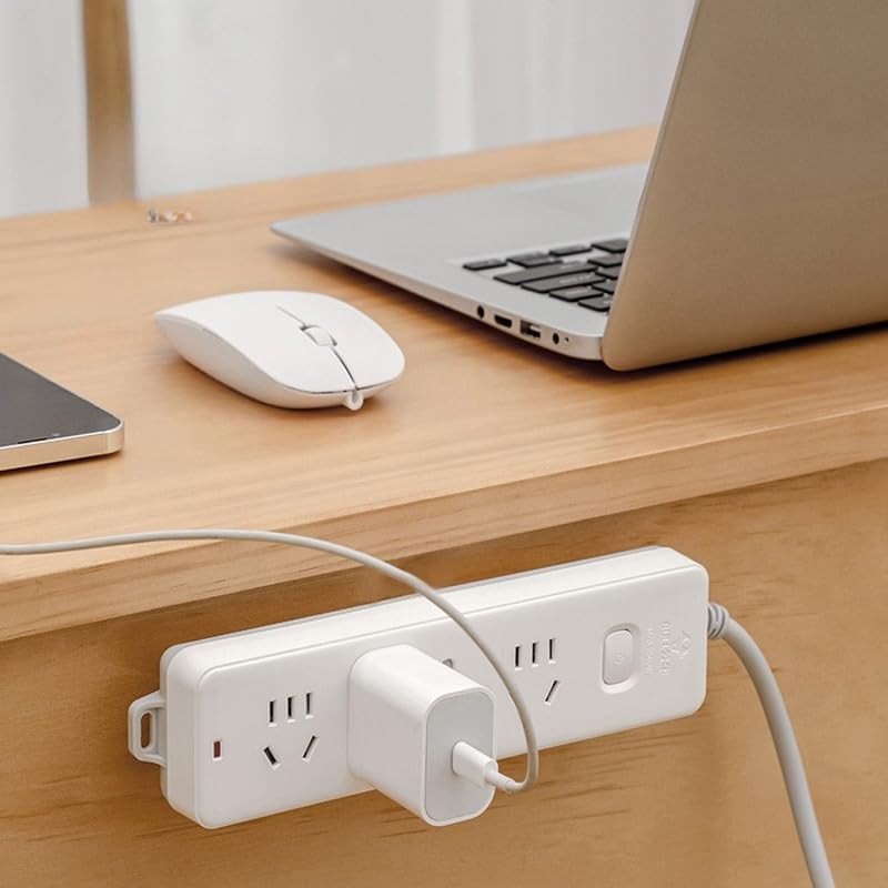 Comimark 8 pcs Power Strip Holder Fixator, No Hole Plug-in