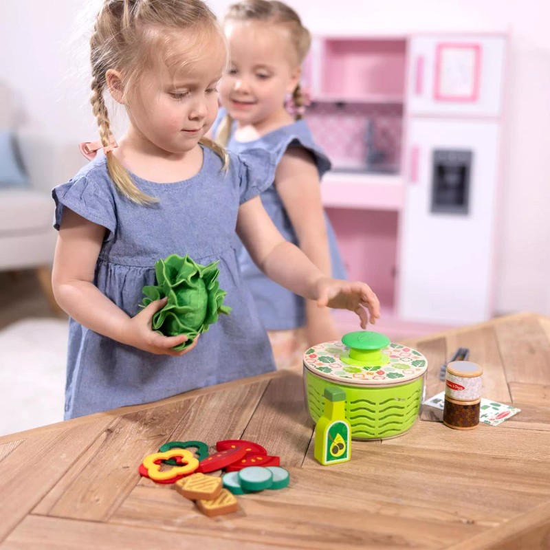 Melissa & Doug Spin & Chop Salad Spinner Play Set
