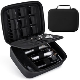 SMYV Barber Bags for Clippers and Supplies, Mens Hair Trimmers Box, Portable Clipper Storage Case for Barber Accessories (Case Only)